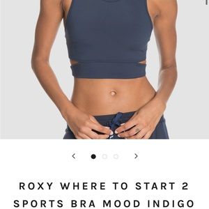 Roxy sports bra - XL in indigo blue